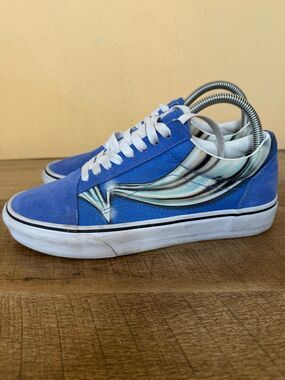 VANS OLD SKOOL WARP Nebulla Blue chrome men’s 6.5 women’s 8 shoes